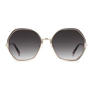 Missoni Gold Frame Sunglasses with Black Lenses